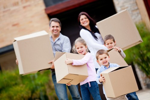 Boxes and furniture prepared for short-term storage in Ardleighgreen