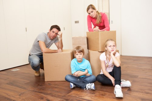 Business relocation scene showing office items for local removals in Ardleighgreen