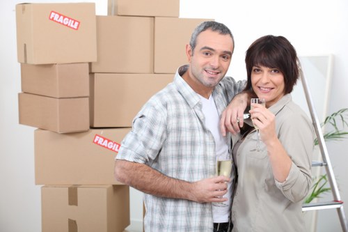 Moving day transport and access planning for Ardleighgreen flat removals